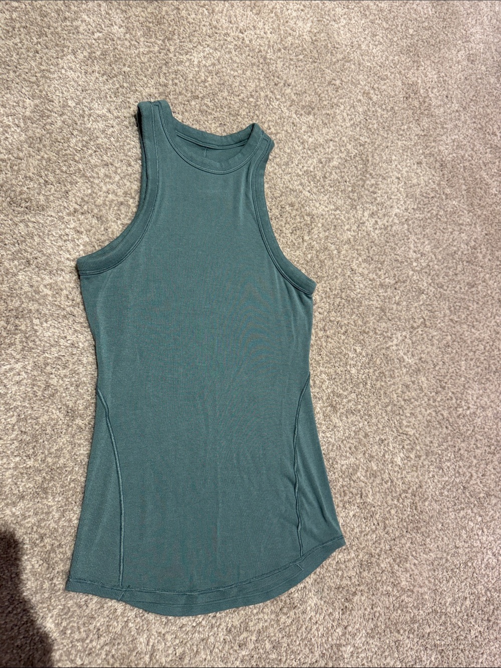 Women’s Sleeveless Ribbed Tank Top - Teal